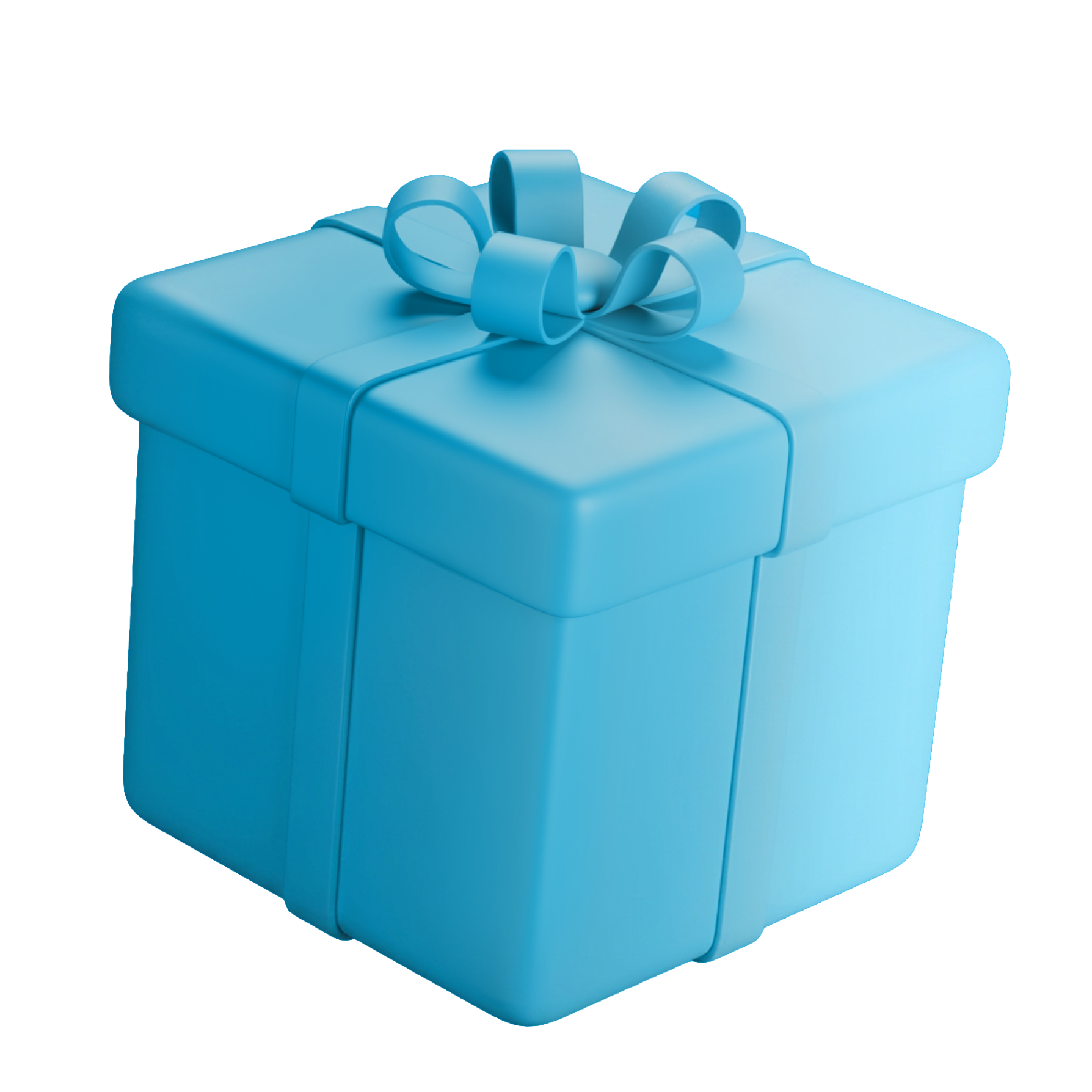 3D render of a wrapped gift box with a ribbon bow, representing rewards
